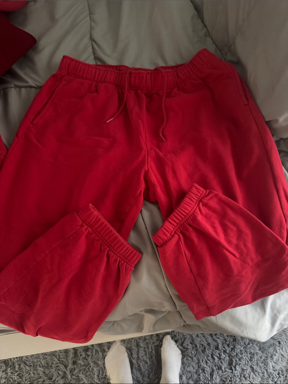 Plain red aerie sweats